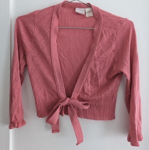 Crop wrap cardigan
